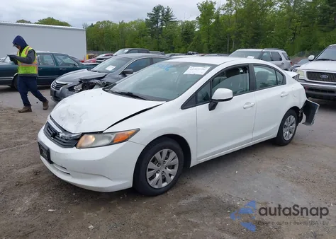 2012 Honda Civic Lx from USA, damaged, VIN 2HGFB2F57CH330397